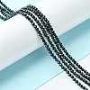 Natural Black Tourmaline Beads Strands G-F748-Y01-01-2