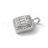 Brass Micro Pave Cubic Zirconia Pendants KK-P292-07P-2