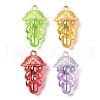 Electroplate Transparent UV Plating Acrylic Pendants OACR-I014-26-1