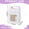 Rectangle Paper Gift Bags with Window CON-WH0088-85C-2