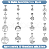 32Pcs Tibetan Style Alloy Pendants PALLOY-PH01355-2