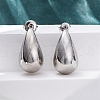 Teardrop Brass Stud Earrings EJEW-Q015-20A-P-3