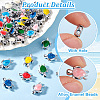  48Pcs 8 Colors Alloy Enamel Beads FIND-PH0021-99-4