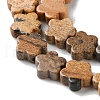 Natural Picture Jasper Beads Strands G-B138-C09-01-4