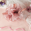 Feather Flower Mesh Veil Headband MRMJ-WH0077-121-5