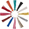 Imitation Leather Tassel Big Pendants Decorations AJEW-NB0001-04-1