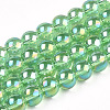 Electroplate Transparent Glass Beads Strands X-GLAA-T032-T8mm-AB17-1