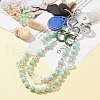 Heart & Bowknot & Moon Acrylic Beaded Bag Straps AJEW-BA00111-3