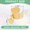 304 Stainless Steel Open Cuff Finger Rings RJEW-UN00012-3