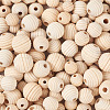 300Pcs 6 Styles Natural Thread Wooden Beads WOOD-TA0001-63-14