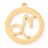 304 Stainless Steel Pendants STAS-O142-70G-D-1