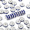 Brass Rhinestone Spacer Beads RSB030NF-15-1