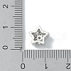 Rack Plating Brass Micro Pave Clear Cubic Zirconia Beads KK-A220-04P-3