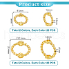   80Pcs 4 Colors Brass Bead Frames FIND-PH0021-29-2