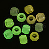 Transparent Luminous Acrylic Beads X-OACR-N137-34-2