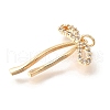 Brass Micro Pave Cubic Zirconia Pendants KK-V008-13G-01-2
