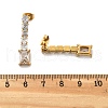 304 Stainless Steel Clear Cubic Zirconia Tassel Stud Earrings EJEW-Z094-01F-G-4