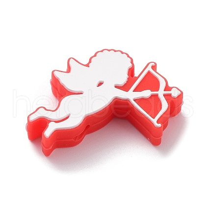 Valentine's Day Food Grade Silicone Focal Beads SIL-Z016-02A-1