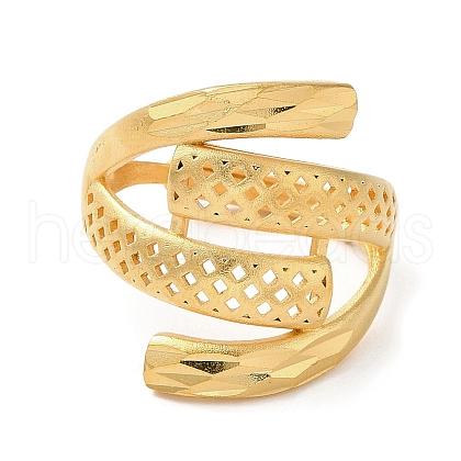 Light Gold Brass Adjustable Rings for Women RJEW-A022-01A-1