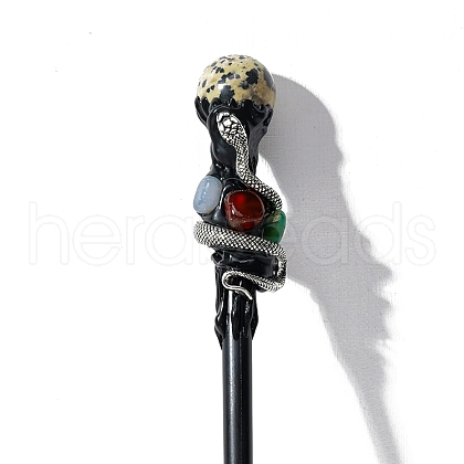 Natural Dalmatian Jasper Magic Wand PW-WGE7ED6-06-1