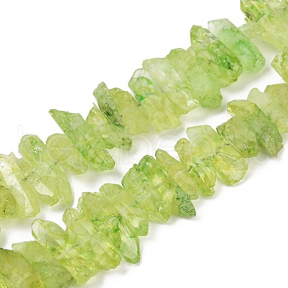 Natural Crackle Quartz Beads Strands G-R012-B06-08-1