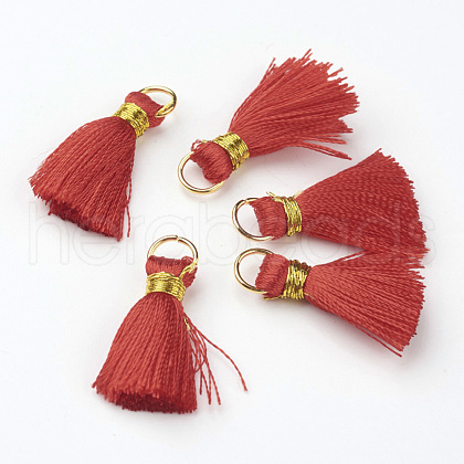 Nylon Tassel Pendant Decoration X-AJEW-F022-06-1
