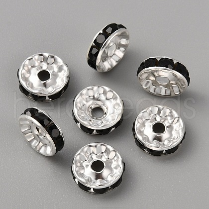 50Pcs Alloy Rhinestone Spacer Beads ALRI-SZC0003-05S-01-1