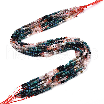 Natural & Synthetic Mixed Gemstone Beads Strands G-D080-A01-01-32-1