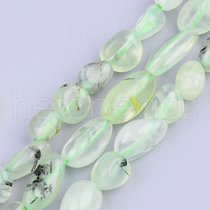 Natural Prehnite Beads Strands G-S359-168-1