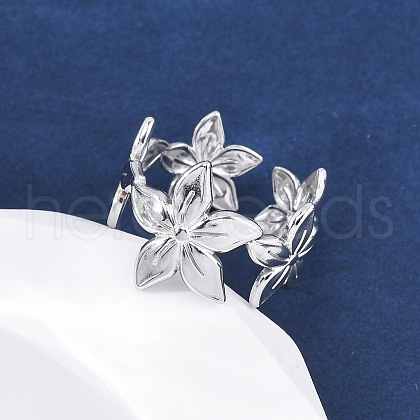 304 Stainless Steel Cuff Rings RJEW-D306-27P-06-1