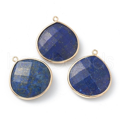Natural Lapis Lazuli Pendants G-B009-07G-C-1