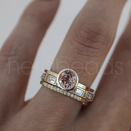 3Pcs Flat Round Alloy with Rhinestone Finger Rings Sets for Women FS-WG3EAA9-01-1