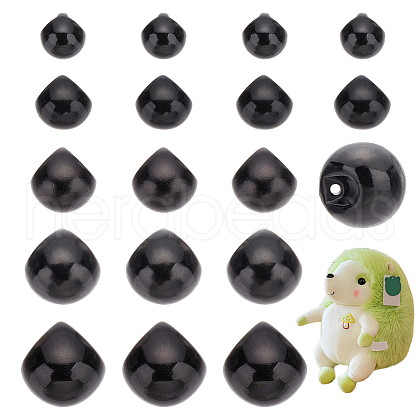   300Pcs 5 Style Resin Imitation Pearl Buttons RESI-PH0002-13-1