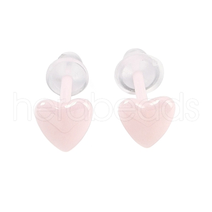 Porcelain Stud Earrings EJEW-H007-01A-1