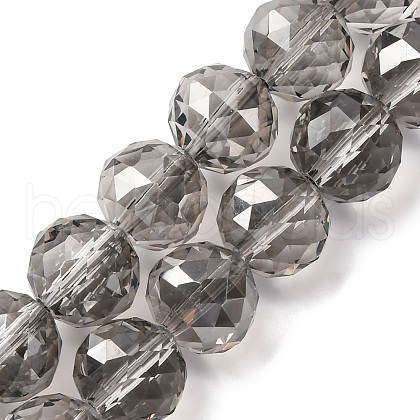 Transparent Electroplate Glass Beads Strands EGLA-N002-34D-F02-1