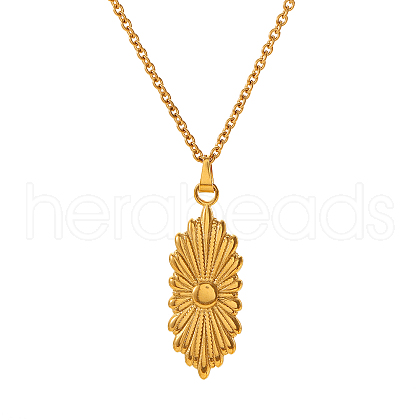 Elegant Vintage Stainless Steel Pave Clear Cubic Zirconia Pendant Necklaces for Women OL2331-2-1