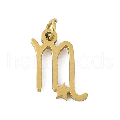 304 Stainless Steel Pendants STAS-U058-01G-08-1