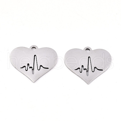 Non-Tarnish 201 Stainless Steel Charms STAS-S081-087-1
