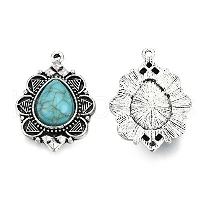 Tibetan Style Alloy Pendants X-PALLOY-R113-003-RS-1