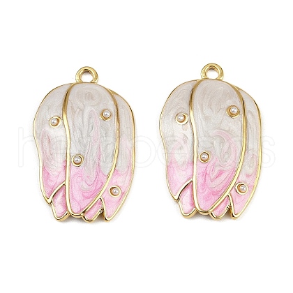 304 Stainless Steel Enamel Pendants STAS-L290-18G-1