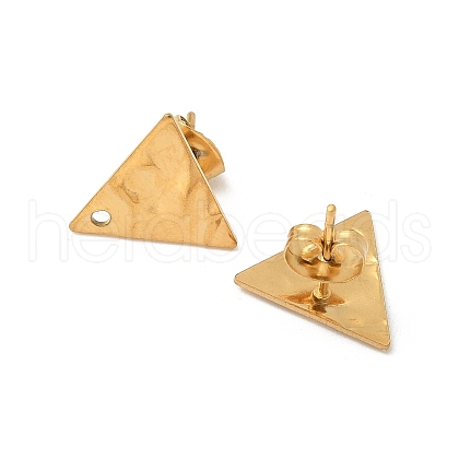 304 Stainless Steel Stud Earring Finding STAS-V015-31C-G-1