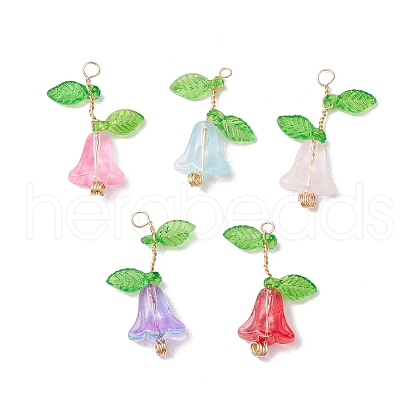 Glass Pendants PALLOY-JF03497-1