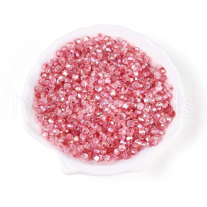 Transparent Spray Painted Glass Beads EGLA-N018-4mm-07-1