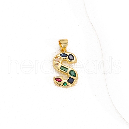 Brass Micro Pave Cubic Zirconia Pendants PW-WG10C3A-07-1
