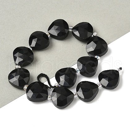 Natural Black Onyx(Dyed & Heated) Beads Strands G-D316-A15-1