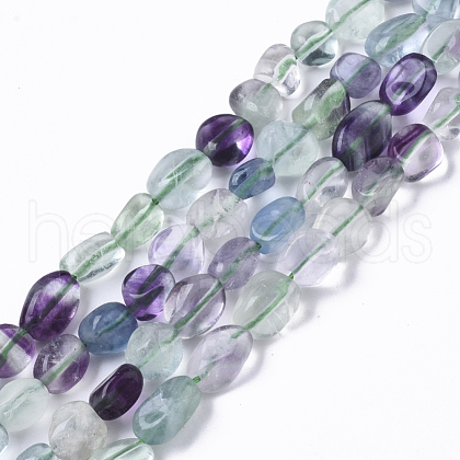 Natural Fluorite Beads Strands G-R465-51-1