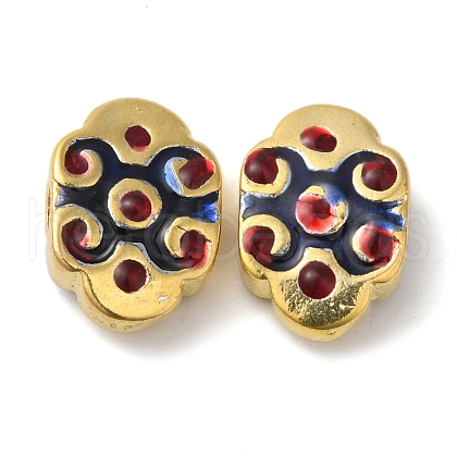 Rack Plating Brass Beads KK-P276-27G-02-1