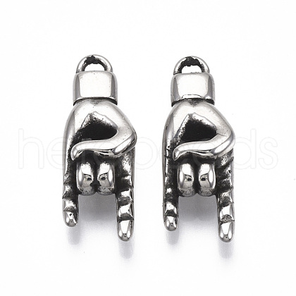 304 Stainless Steel Pendants STAS-R112-005-1