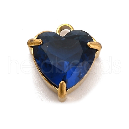 304 Stainless Steel Rhinestone Pendants STAS-P386-01G-02-1