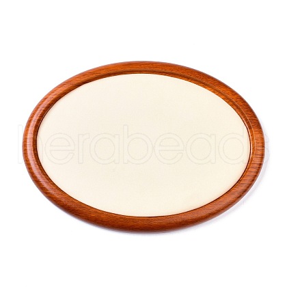Oval Wood Pesentation Jewelry Display Tray ODIS-P008-21B-1